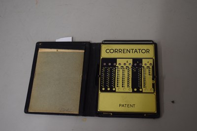 Lot 104 - A vintage Correntator Additor calculator