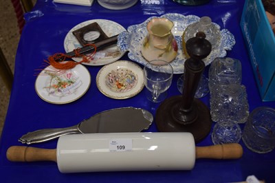 Lot 109 - Mixed Lot: A silver backed dressing table...