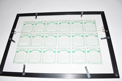 Lot 401 - Embassy Regal set of 18 snooker celebrities...