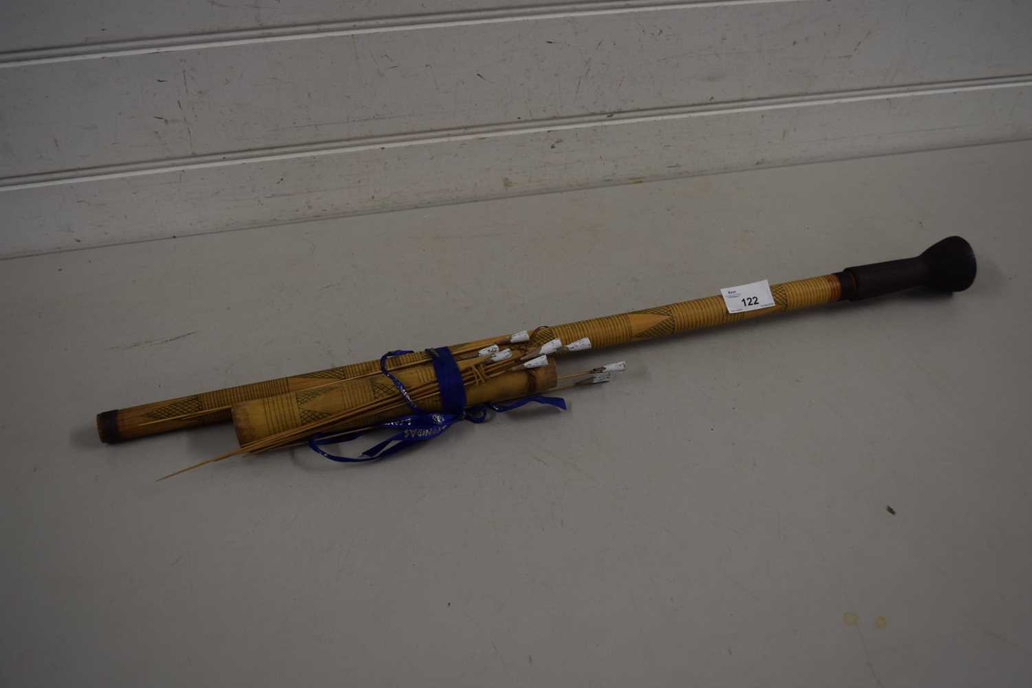 Lot 122 Vintage blow pipe and darts