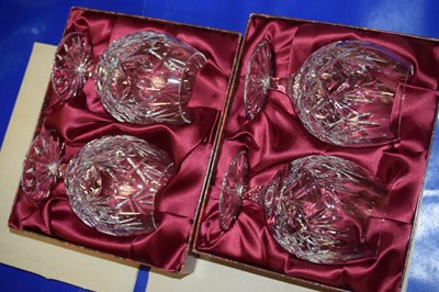 Lot 131 - Four boxed Royal Doulton crystal brandy balloons