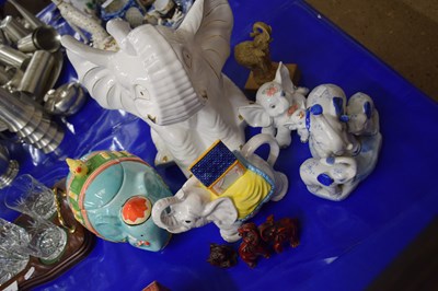 Lot 134 - Collection of various assorted elephant models,...