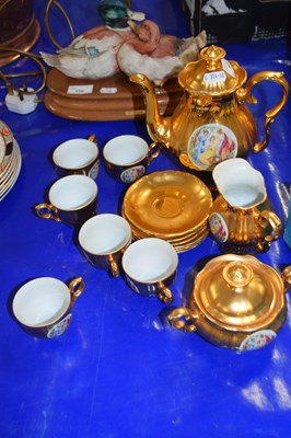 Lot 155 - Gilt lustre coffee set