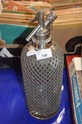 Lot 158 - Vintage mesh covered soda syphon