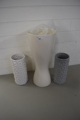 Lot 167 - Three modern vases