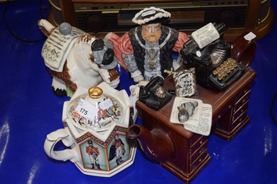 Lot 175 - Collection of various novelty teapots