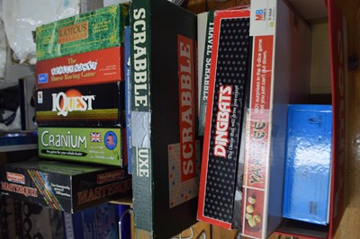 Lot 191 - Two boxes of various board games