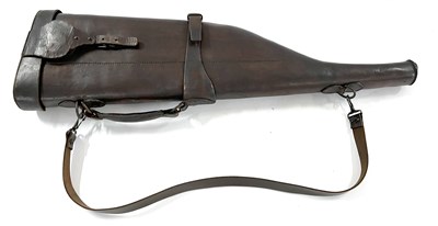 Lot 134 - 20th Century leather leg of mutton shot gun...