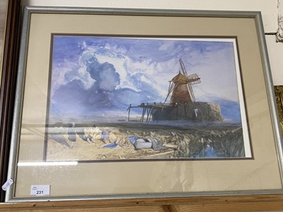 Lot 231 - After John Selcotman coloured print St Benets...