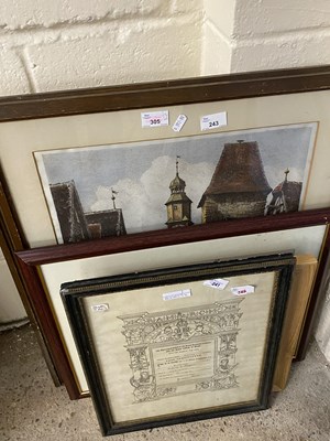 Lot 243 - Mixed Lot: Various assorted pictures, framed...