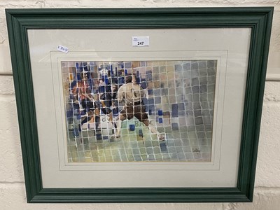 Lot 247 - Vincent Wilding, football goalkeeping scene,...