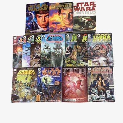 Lot 106 - A collection of Star Wars graphic novels and...