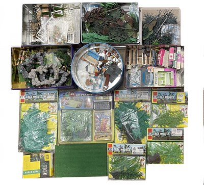 Lot 205 - A large quantity of Britains plastic garden...