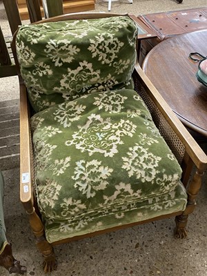 Lot 278 - Early 20th Century Bergere armchair with loose...