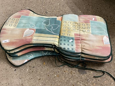 Lot 280 - Four garden chair cushions