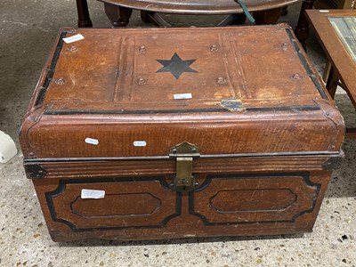 Lot 290 - Painted metal trunk