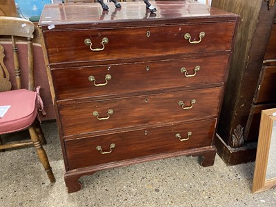 Lot 325 - 19th Century mahogany four drawer chest