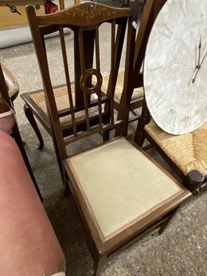 Lot 339 - Two Edwardian bedroom chairs