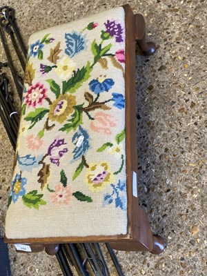 Lot 355 - Tapestry top stool