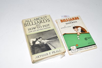 Lot 427 - ARTHUR PEALLE: ALL ABOUT BILLIARDS AND HOW TO...