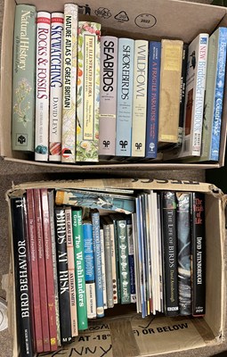 Lot 162 - Two boxes of bird books, various titles, Sky...