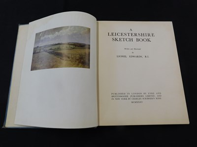 Lot 412 - LIONEL EDWARDS: A LEICESTERSHIRE SKETCH BOOK,...
