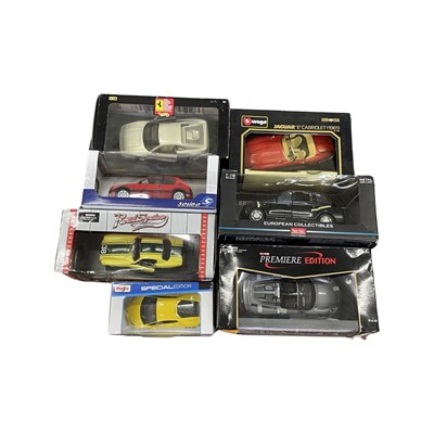 Lot 139 - A mixed lot of large  boxed die-cast car...