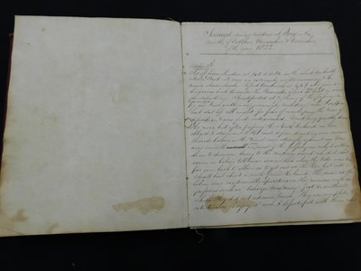 Lot 299 - A LATE GEORGIAN MANUSCRIPT TRAVELOGUE by an...