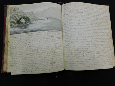 Lot 299 - A LATE GEORGIAN MANUSCRIPT TRAVELOGUE by an...