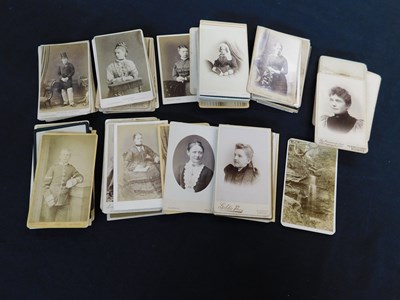 Lot 309 - Packet - Circa 70 Victorian Carte de Visite...