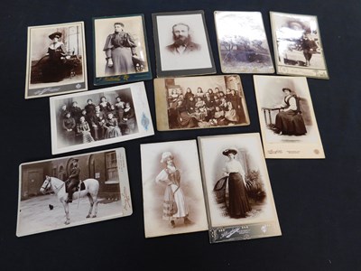 Lot 341 - Packet 11 Victorian cabinet photos,...