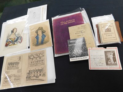 Lot 317 - Box - Assorted prints and other ephemera