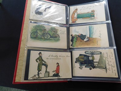 Lot 339 - 2 modern red albums containing approx 175...