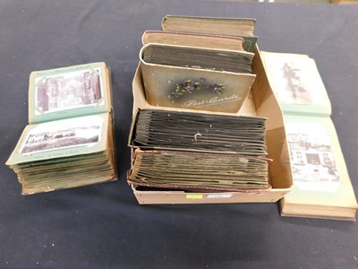 Lot 348 - Box - 7 old small albums containing large...