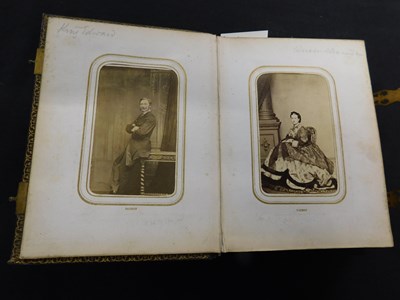 Lot 351 - Small Victorian Carte de Visite album...