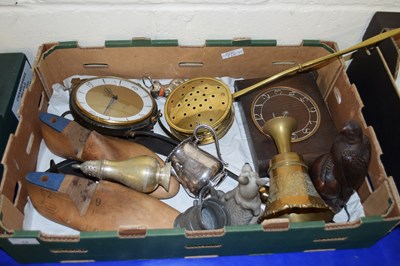 Lot 13 - BOX VARIOUS MIXED ITEMS TO INCLUDE MANTEL...