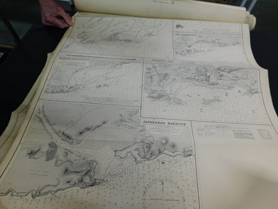 Lot 367 - Roll of assorted 20th Century sea charts