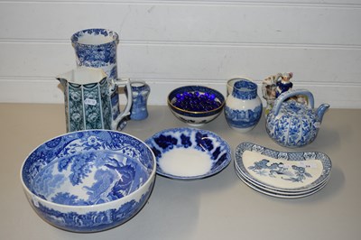 Lot 24 - MIXED LOT VARIOUS BLUE AND WHITE CHINA WARES,...