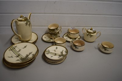 Lot 45 - JAPANESE TEA SET DECORATED WITH BAMBOO AND...