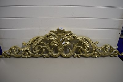 Lot 46 - LARGE COMPOSITION FLORAL PEDIMENT