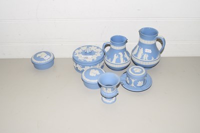 Lot 81 - COLLECTION OF BLUE WEDGWOOD JASPERWARE TO...