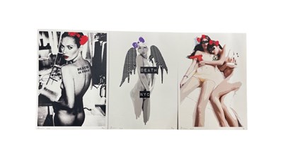 Lot 305 - A trio of DEATH NYC A4 limited edition art...