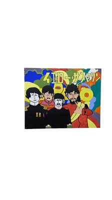 Lot 207 - A very large, unsigned Beatles-inspired...