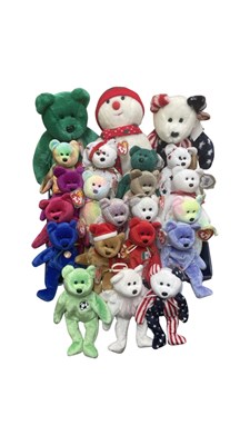 Lot 378 - A collection of TY Beany Baby / Buddy bears,...