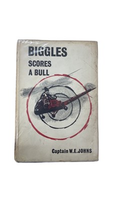 Lot 7d - Biggles Scores a Bull, W E Johns. Hardbound,...