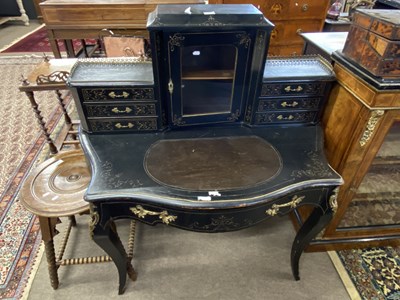 Lot 594 - Late 19th Century French Bonheur du Jour with...