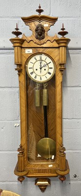 Lot 500 - A 19th Century Vienna wall clock with brass...