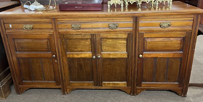 Lot 533 - Late 19th Century American walnut sideboard...