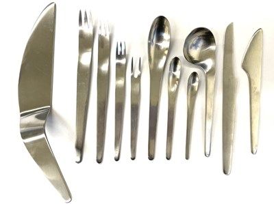 Lot 145 - A 68-piece stainless steel flatware set by...