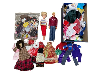 Lot 299 - A pair of 1970s dolls, Sindy and her boyfriend...